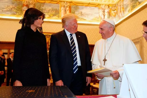Melania Trump’s ‘moving’ Donald moment at Pope’s funeral